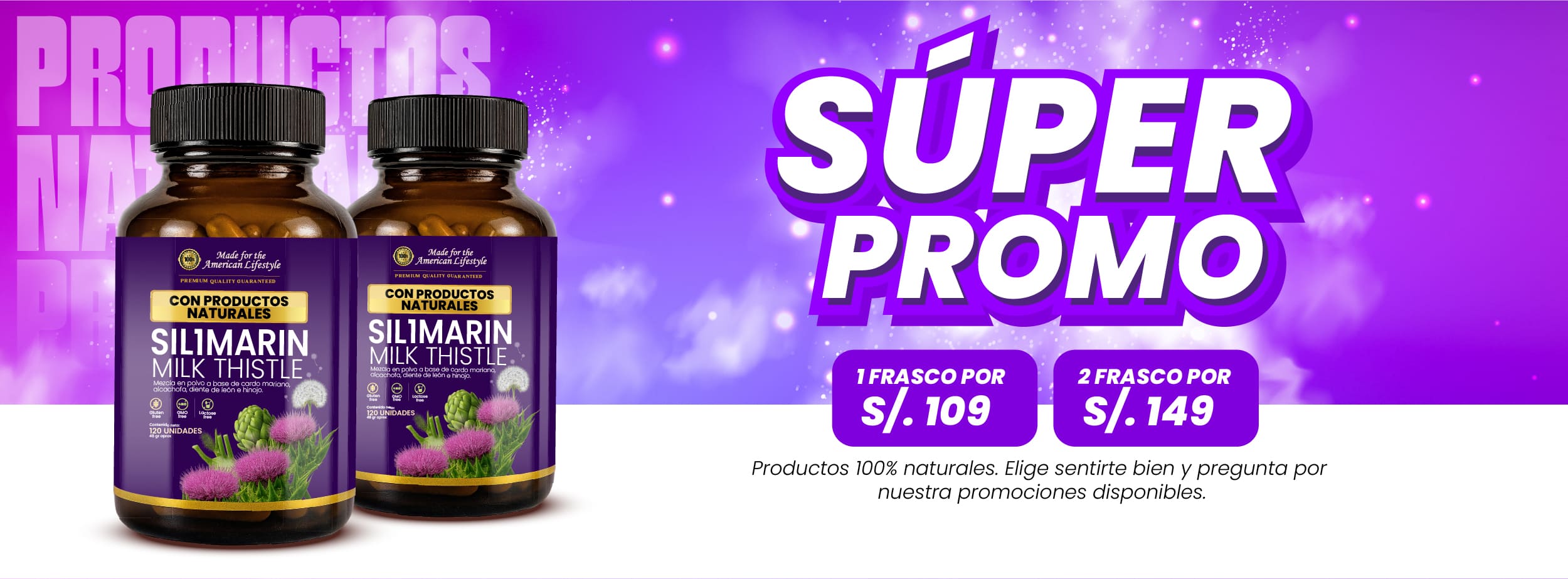 SILIMARINA 120 CÁPSULAS REGENERA Y PROTEGE TU HÍGADO DE FORMA NATURAL