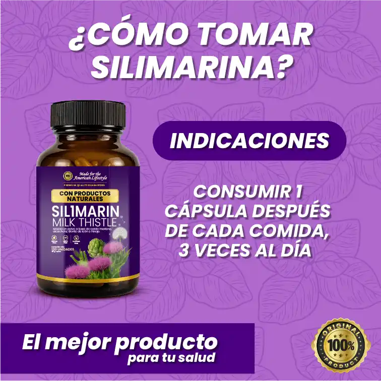 SILIMARINA 120 CÁPSULAS REGENERA Y PROTEGE TU HÍGADO DE FORMA NATURAL