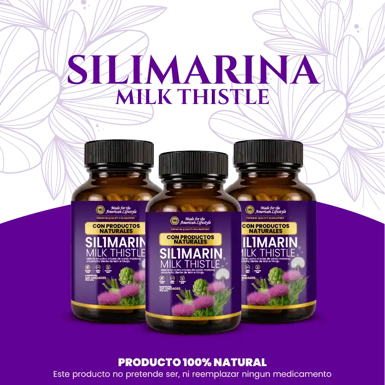 SILIMARINA 120 CÁPSULAS REGENERA Y PROTEGE TU HÍGADO DE FORMA NATURAL