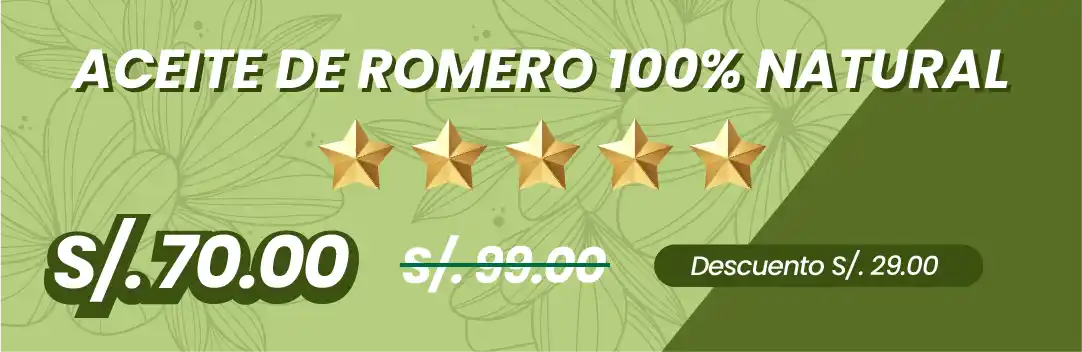 ACEITE DE ROMERO 30ML ENERGÍA, CONCENTRACIÓN Y SALUD NATURAL